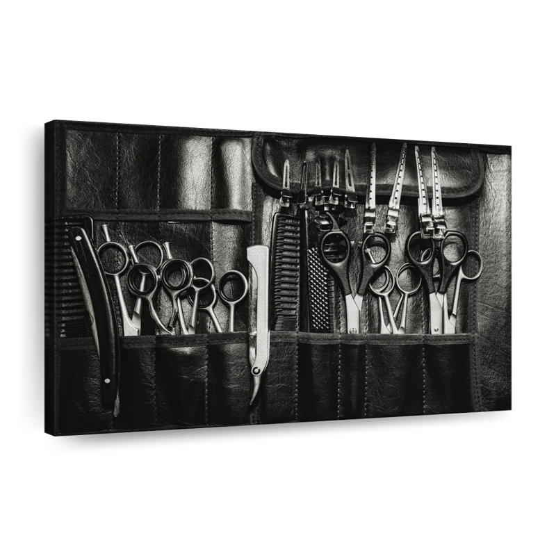 «Hair Stylist Set», reproduction sur toile tendue, H 39 po x l 26 po x P 1,25 po