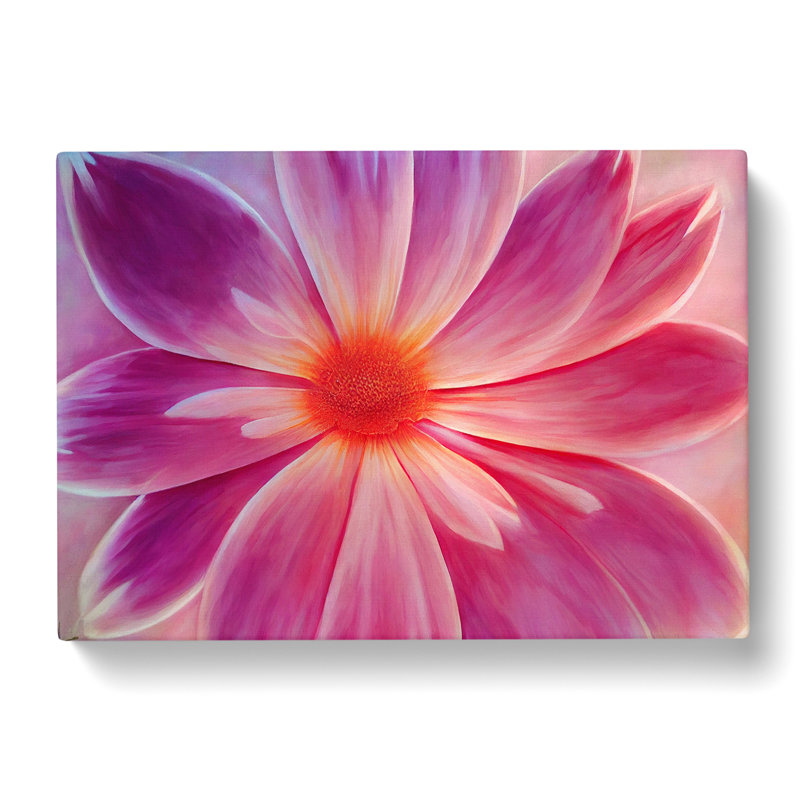 Daisy Flower - Wrapped Canvas Print, 35cm H x 50cm W x 3cm D