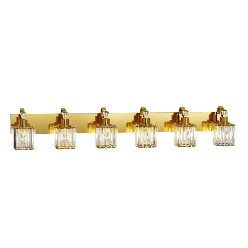 Modern Crystal Bathroom Vanity Lights Gold