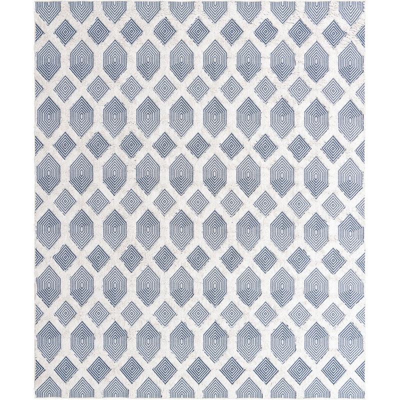 Chapdelaine Cotton Abstract Indoor Rug, Rectangle 8'3" x 10'