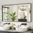 Modern & Contemporary Matte Black Aluminum Alloy Framed Rectangular/Square Bathroom Vanity Mirrors with HD Tempered Glass-199573096-199573099
