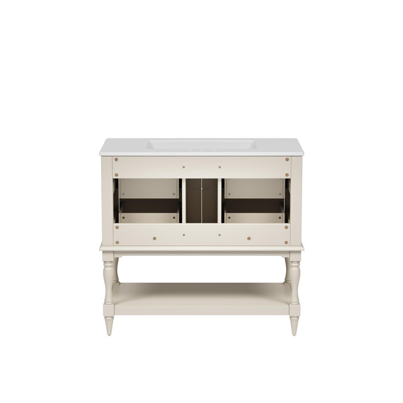 36"Bathroom Vanity with Sink Combo Set, Beige