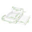 Grand lit plateforme en bois avec lumière DEL, 2 tiroirs et lit gigogne simple TG-1259695090