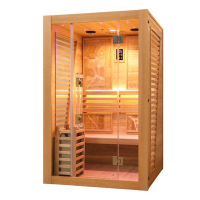 2 Person Elegant Traditional Sauna With Bluetooth
