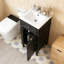 Meuble-lavabo de 16 po avec lavabo en céramique-89585435