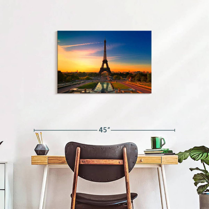 Kavia Eiffel Tower At Sunrise, 20" H x 30" W