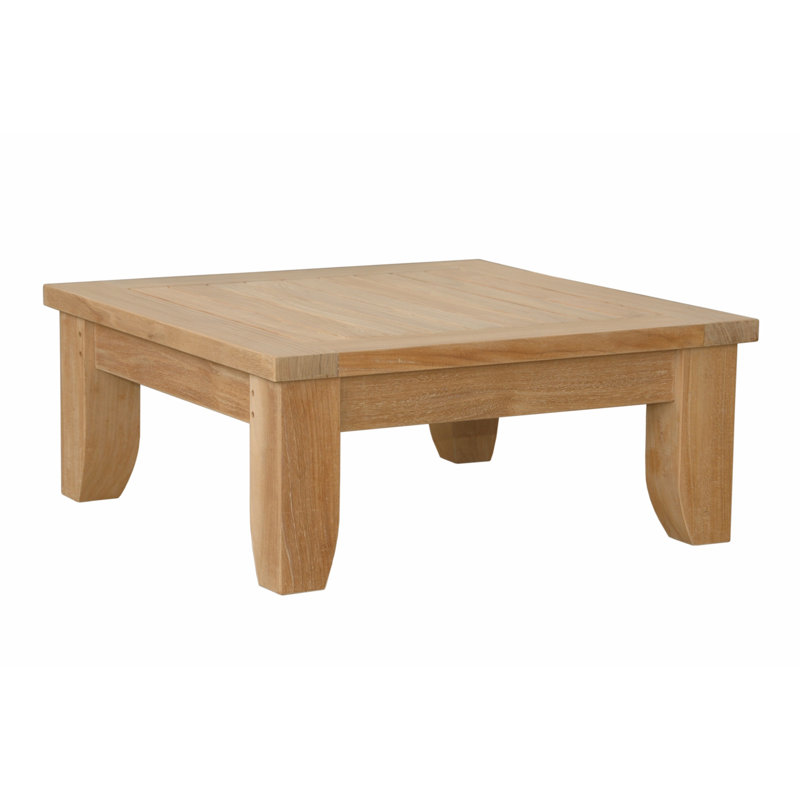 Luxe Outdoor Teak Ottoman