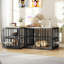 Meuble de cage d'angle pour chien Gurmukh-787019114-787019112