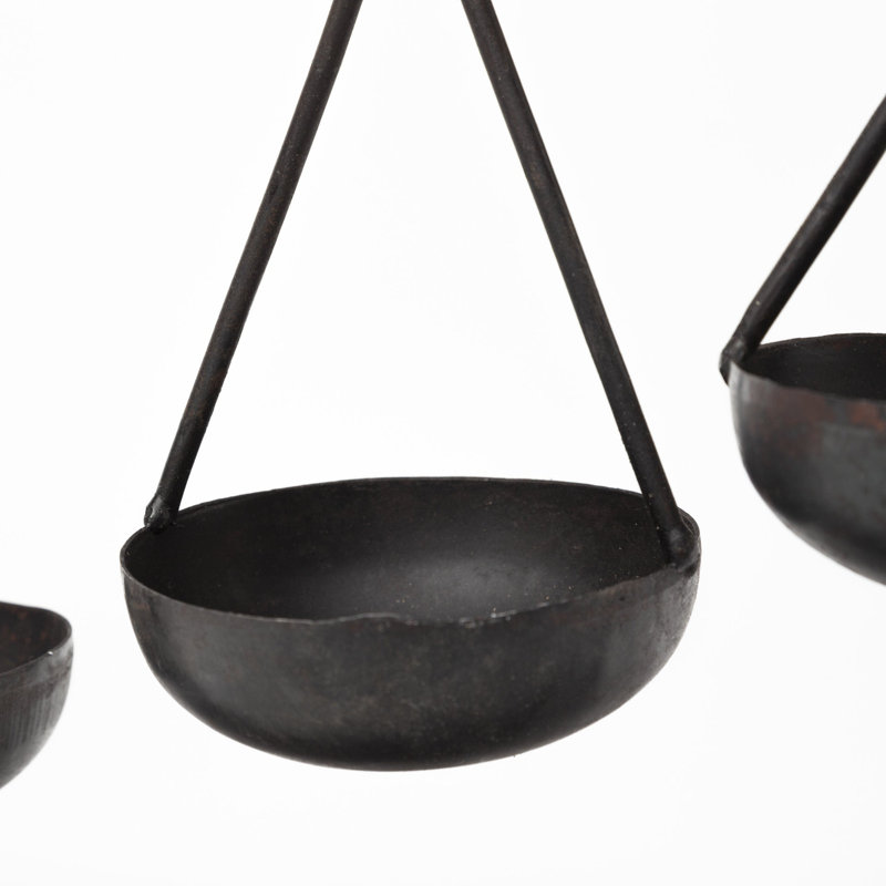 Iorio 19" Charcoal Metal Vintage Spice Rack Tabletop Sculpture
