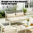 Comfortable Patio Sofas, Metal Rope Modern Set For Porch Backyard