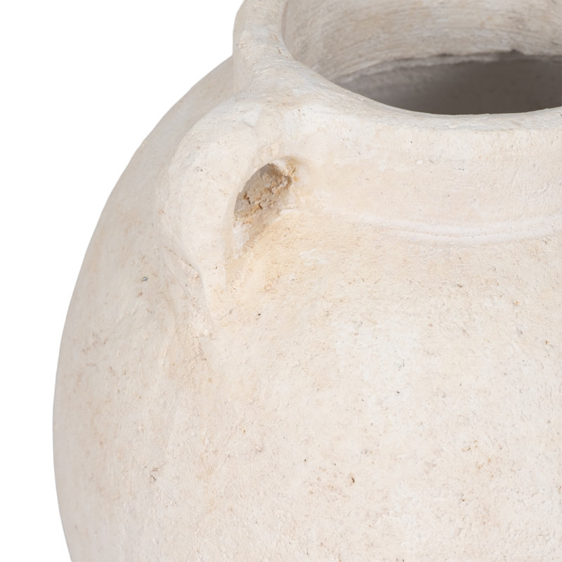 Contemporary Round Vase Handcrafted Terracotta Pottery Modern Sculptural Design Accent Vessel with Artisan Texture and Minimalist Silhouette for Elevated Interior Style and Visual Interest