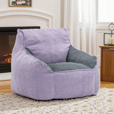 Fauteuil à billes en velours côtelé Compression