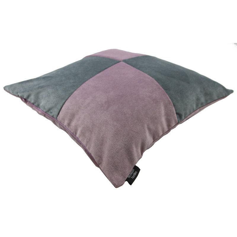 Ephialtes Patchwork Square Throw Cushion, 60 x 60cm, Heather/Grey