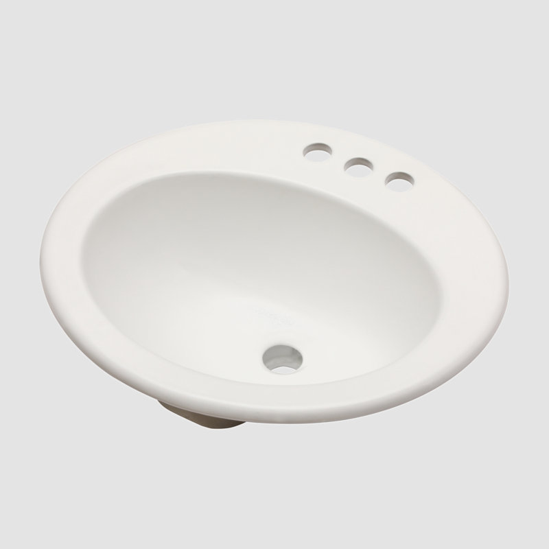 Go Peak Track 18'' Ceramic Oval Bathroom Sink