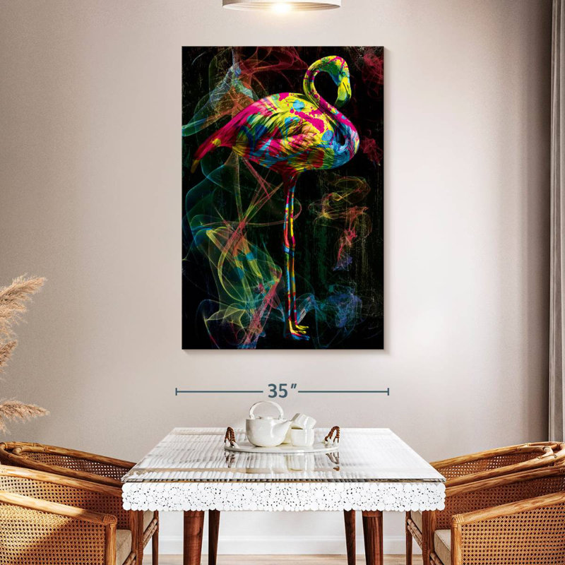 Brampt Flamingo Smoky Colors, 51" H x 34" W