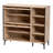 Baxton Studio Malcolm Mid-Century Modern Oak Brown Wood Shoe Cabinet With Flipper Doors