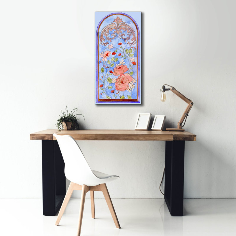 «Epic Graffiti» «Garden Of Stain Glass 2» par Melissa Wang, art mural sur toile, 20 po x 40 po, H 40 po x l 20 po