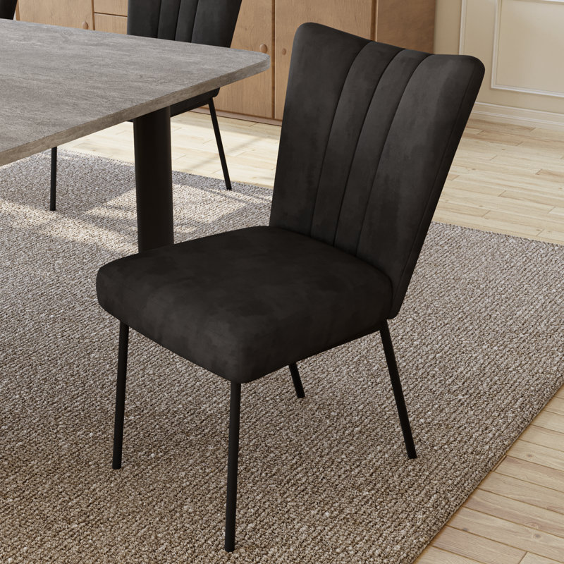 Ensemble de table de salle à manger rectangulaire 78,7 po, ensemble de table de cuisine moderne avec chaise rembourrée pour la maison, la cuisine et la salle à manger