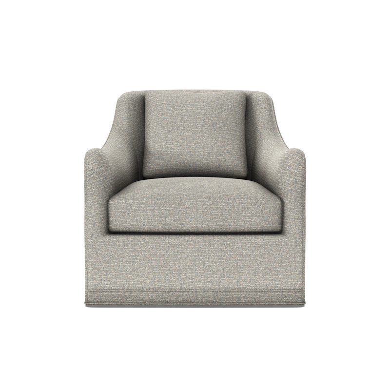 Arcadia Sculpted Arm Swivel Chair, Wild Dunes Mist