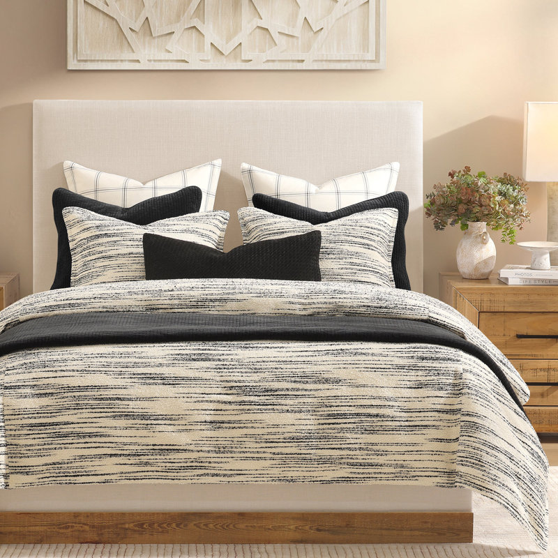 Ensemble de housse de couette Cosmo, Housse de couette pour grand lit + 2 taies décora