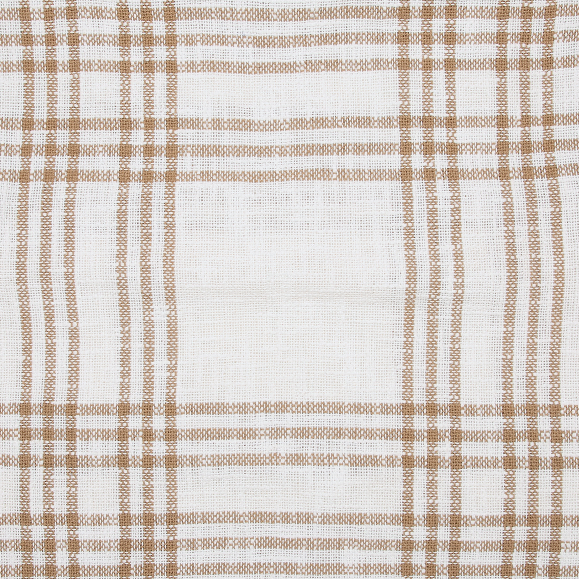 Attica Buttons Cotton Throw Pillow, Golden Tan/Soft White