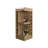 Lyman 46" Tall 3-Tier Corner Bar Cabinet With Fourteen Wine Bottle Cubbies, Living Room, Liquor Cabinet, Storage Cabinet Light Oak-2034946237