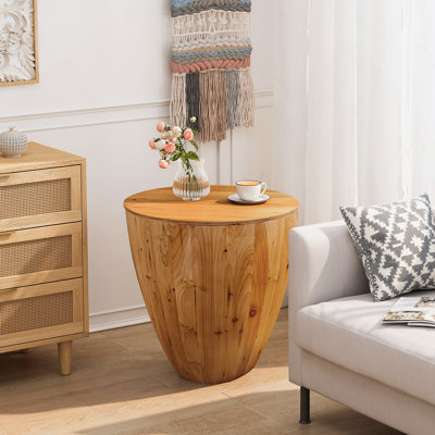 Table basse 20,87 "en forme de seau de style rétro pour bureau, salle à manger et salon