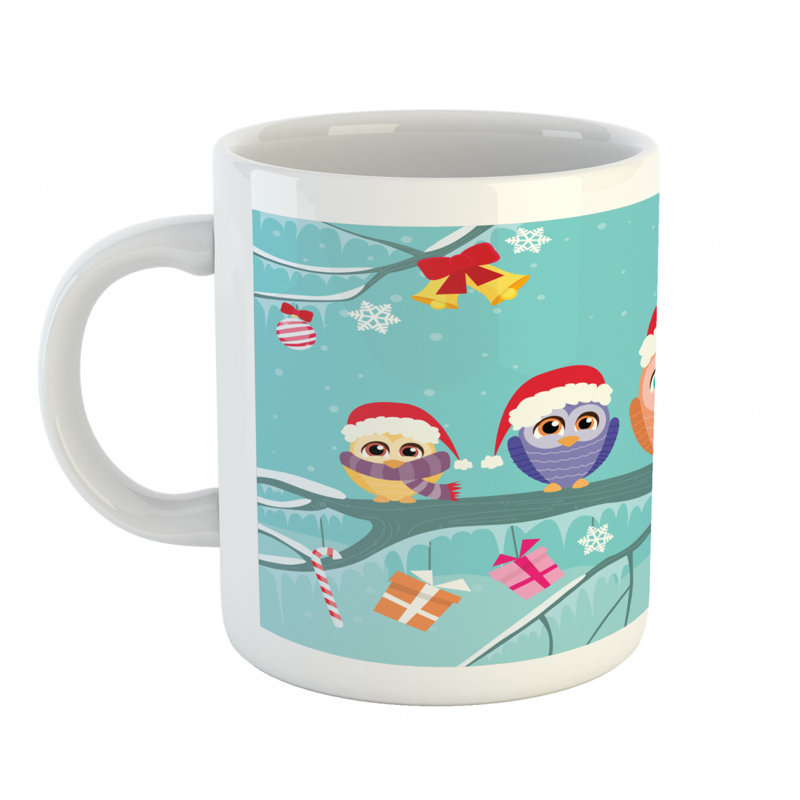 Grande tasse à café family hibou
