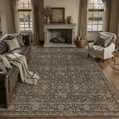 Tapis floral rétro Lumora