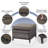 Schutt Wicker Outdoor Ottoman with Cushions-1393356021-1393356022