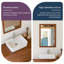 Meuble-lavabo sur pied en bois naturel avec lavabo et miroir-824506224