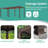 Metal Pergola with Louvered and Solar LED-98654261