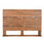 Structure de lit brun en bois massif