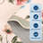 Farmhouse Floral Machine Washable Rug with Non Slip TPR Backing, Soft Non Shedding Scalloped Carpet, Low Pile Thin Floor Mats-1402354026