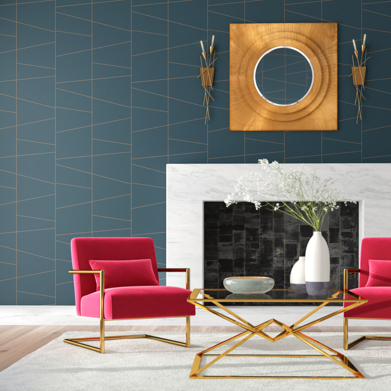 Clinton Geometric Roll, Blue