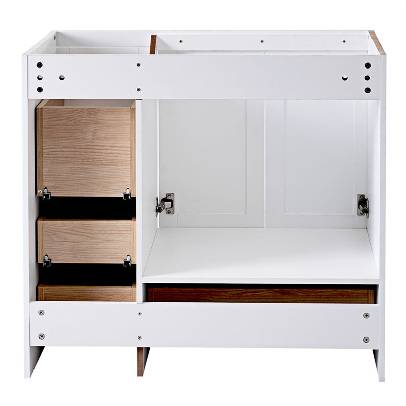 35'' Single Bathroom Vanity Base Only, White