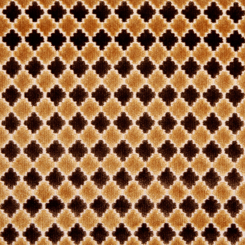 Marrakesh Velvet Fabric, Chocolate Brown