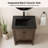 Chazden 24" Freestanding Herringbone Design Single Bathroom Vanity with Ceramic Top-1234212676-1233410066-1216070503