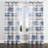 Modern Window curtains - Pink Light Horizon Plaid Grommet Curtain - 1 Panel-817992754-817992752