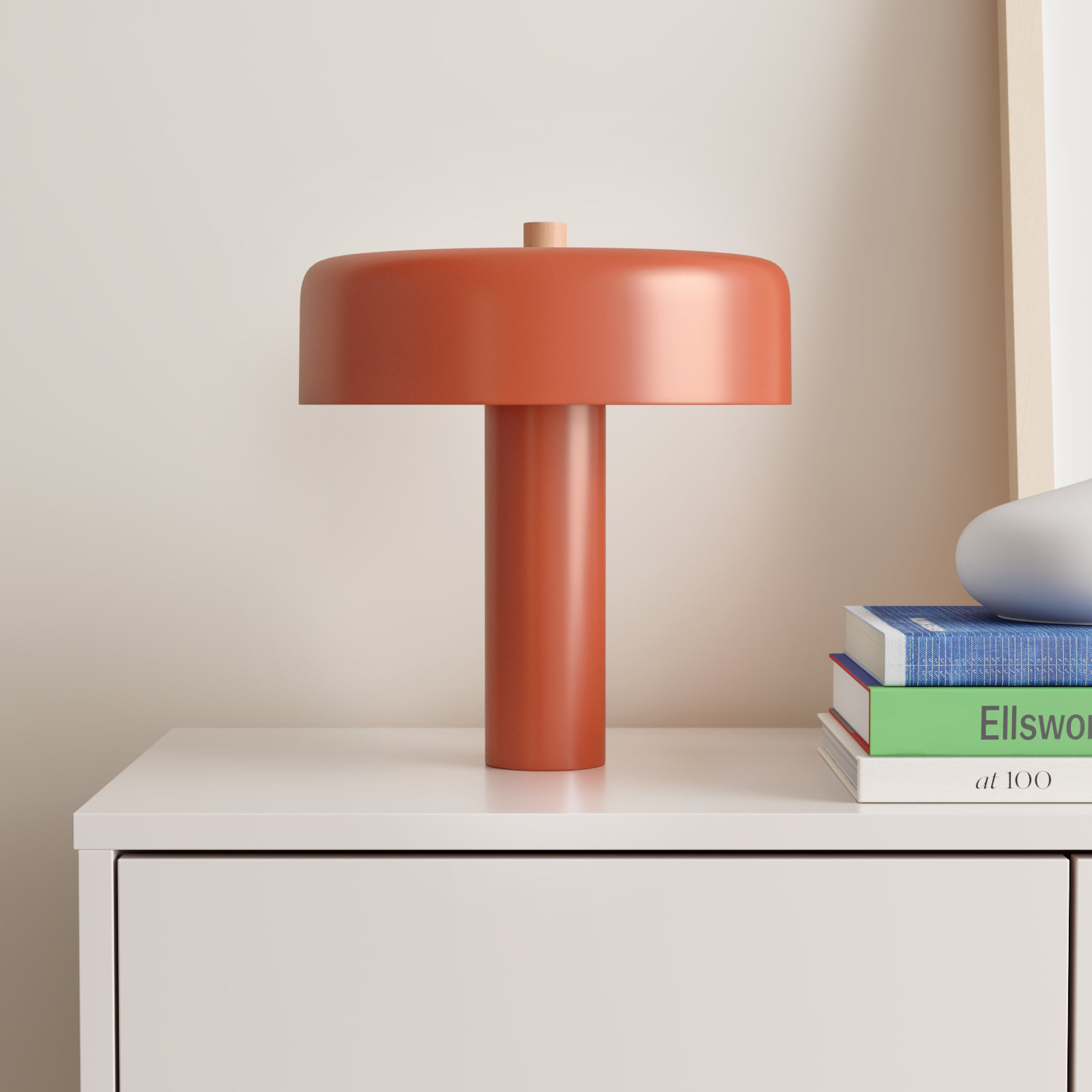 Punk Metal Table Lamp, Tomato