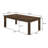 Camreigh 9 - Piece Rectangular Dining Set in Brown