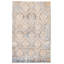 Tapis décoratif en viscose de conception unique 4 pi 11 po x 7 pi 10 po noué à la main New Age