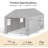 10 Ft. W x 20 Ft. D Heavy Duty Carport Portable Garage Large Carport with Breathable Windows-113339494