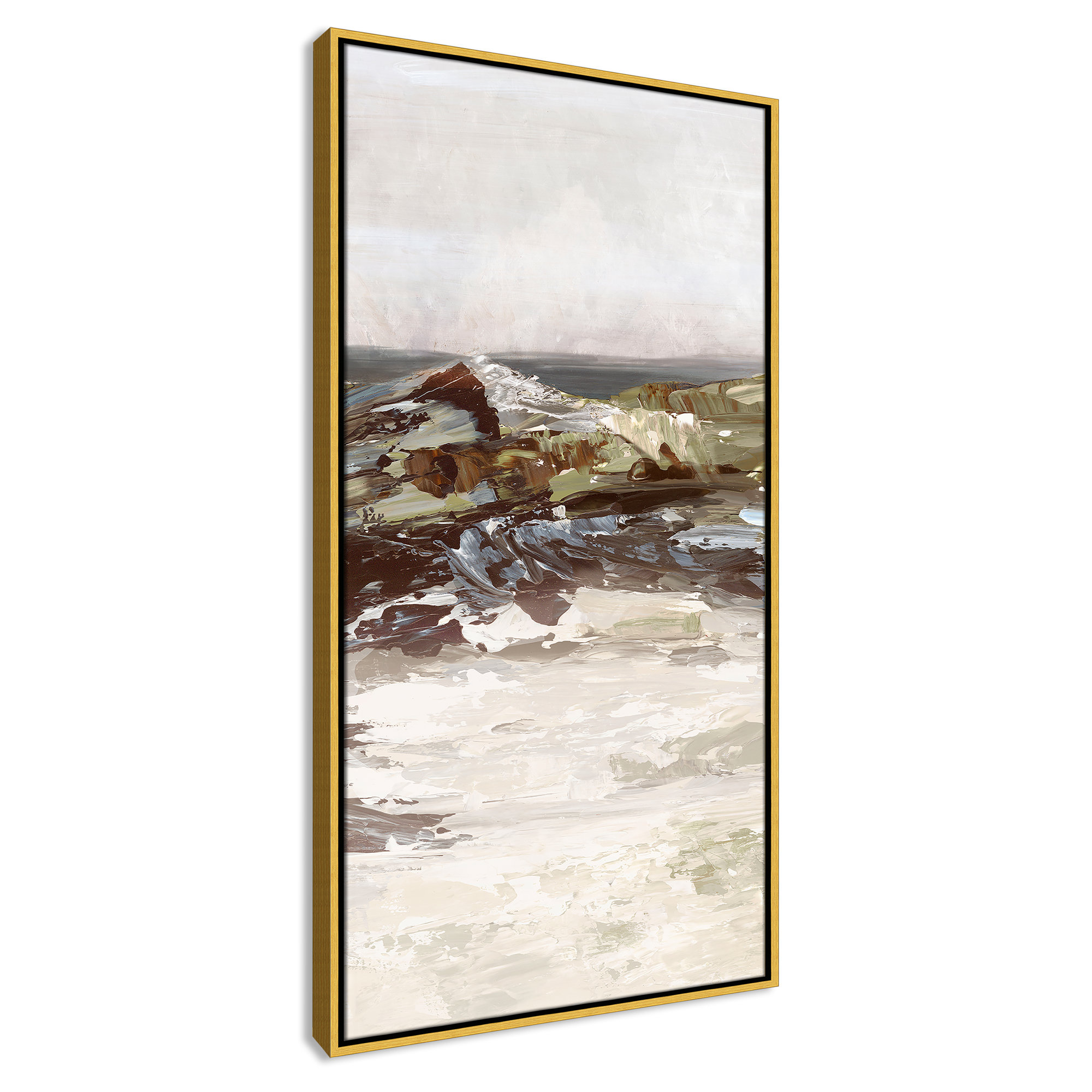 Stoney Peak Print by , 41.5" H x 21.5" W, Gold