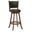 Tabouret de bar 2 pièces en châtaignier et noir - Améliorez le confort de votre chambre