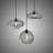 Cortnie 3 - Light Matte Black Unique/Statement Pendant