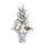 Holiday Tree with Ornaments and Pinecones in Decorative Vase