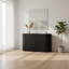 Buffet de rangement moderne 55,1 po, 2 portes et 2 tiroirs, 3 tablettes à niveaux, buffet pour le salon, la salle à manger | Idée cadeau-575384572