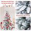Arbre de Noël artificiel blanc effilé-730457117