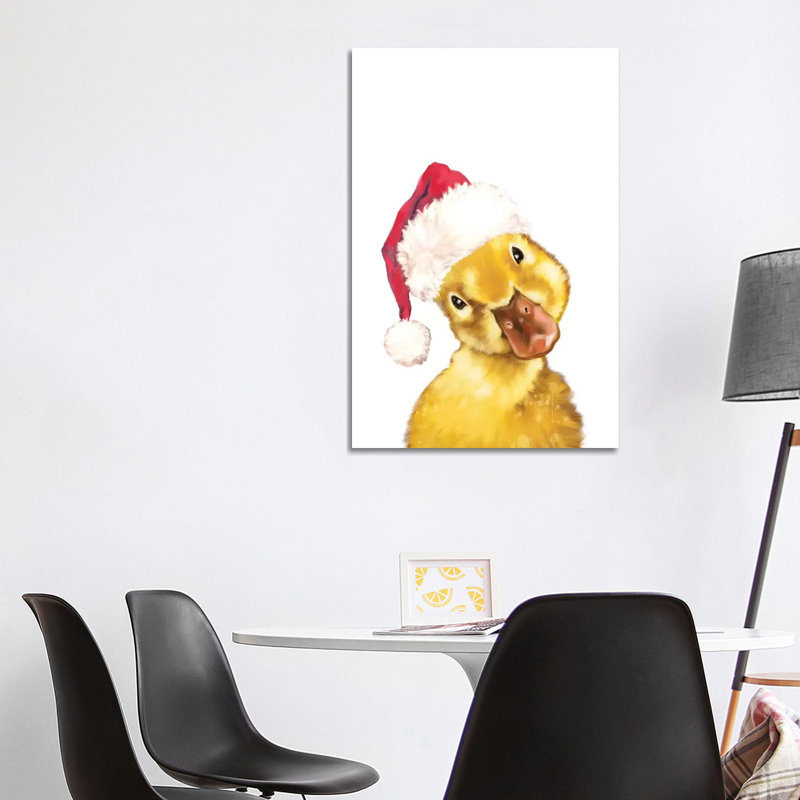 Christmas Yellow Duckling by Big Nose Work - Wrapped Canvas Print, 101.6 cm H x 66.04 cm W x 3.175 cm D